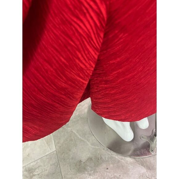 Ben Marc Women Red Textured Embellishment Skirt Suit Size 14 - Picture 7 of 13